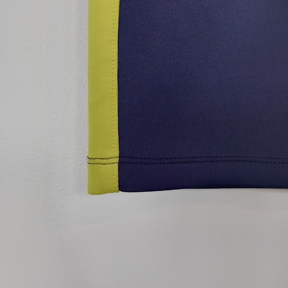 Forever 21 Exclusive Navy + Lime Green Pencil Skirt - Picture 4 of 6